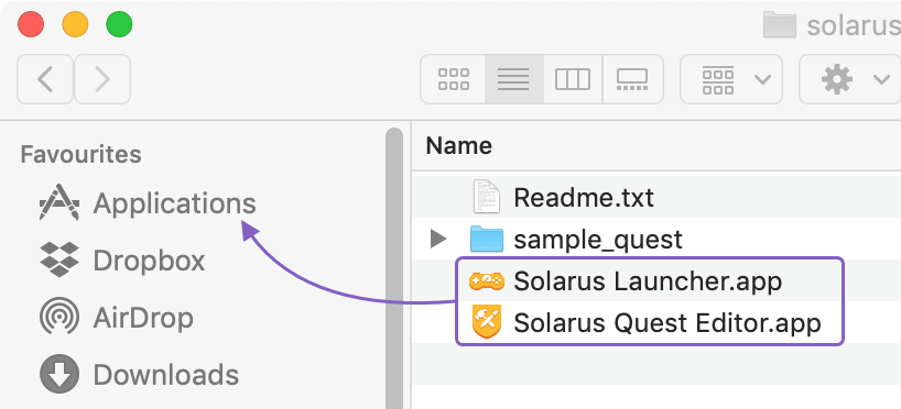 Mac OS Solarus apps