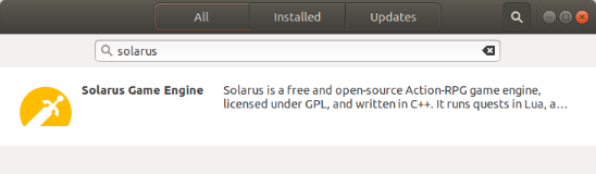 Solarus in Ubuntu Software Center