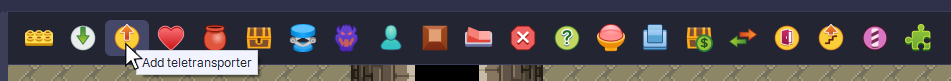 Entity toolbar while editing a map